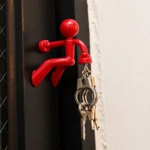 Climbing man magnetic key holder