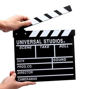Universal studios movie clapper
