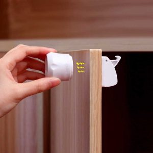 Magnetic child safety cabinet lock (4 pcsقطع ٤)