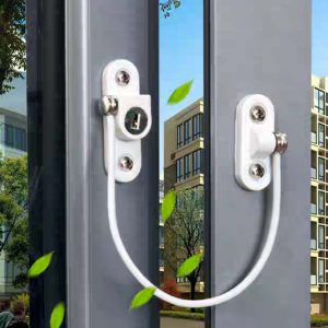 WINDOWS & DOORS SAFETY LOCK CHAIN قفل معدني للشبابيك والابواب