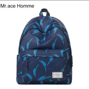 MR. ACE BLUE FEATHERS CARRY ON BAG