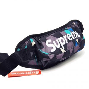 SUPREME BELT BAG (BLACK-COLORS MIX)
