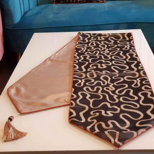 AURORA MIDNIGHT TABLE RUNNER (BLACK)