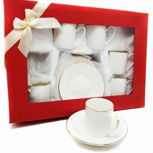 Turkish coffee set (PLAIN WHITE)