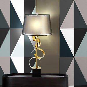Ribbon wrap table lamp
