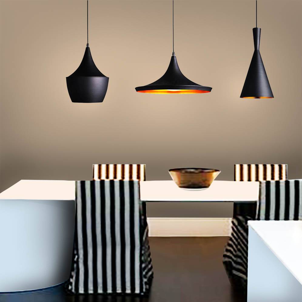 BROOKLYN BLACK PENDANT CEILING LIGHTS (Set of 3) - GOOD IDEAS ONLINE (GiO)