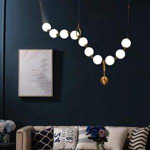 Flying planets pendant light
