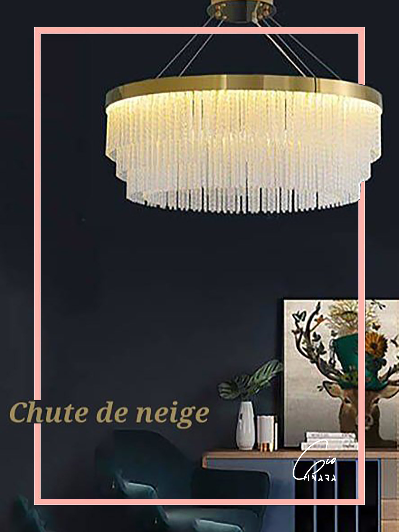 Chute de neige chandelier (80cm)