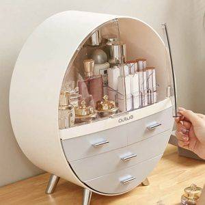 Gray Cosmetic round cabinet