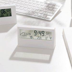 Transparent display clock (White)