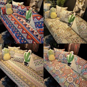 Colorful sofa cover