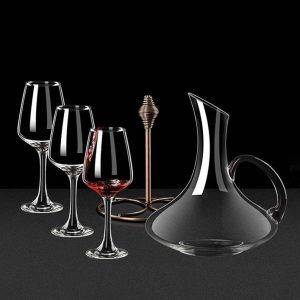 Wine glasses with vase (set of 5)