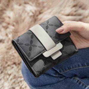 Pastellia velvet wallet (Gray)