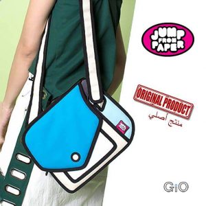 Jump from paper (Original)-Giggle mini Shouder bag (blue)