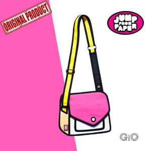 Jump from paper (Original)-Giggle Shouder bag (Rose pink)