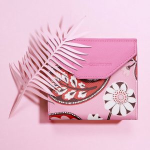 VENUCO Margarita flap cardholder (Pink)