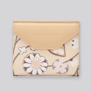 VENUCO Margarita flap cardholder (Brown Daisy)