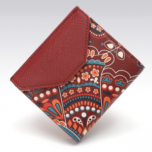 VENUCO Margarita flap cardholder (Brown)