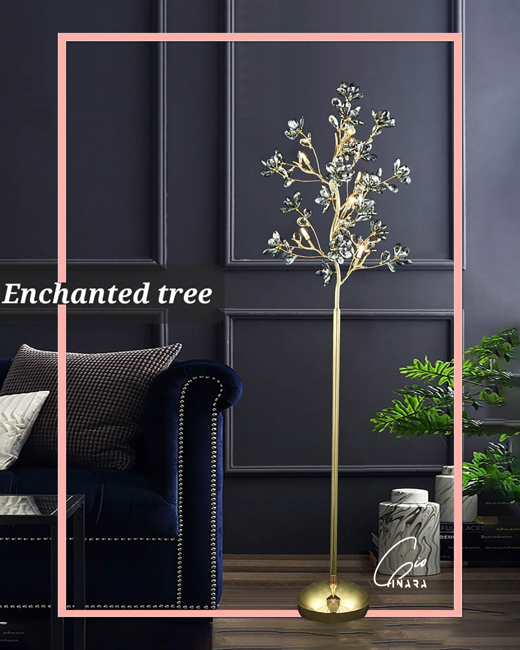 Enchanted tree standing light 170cm