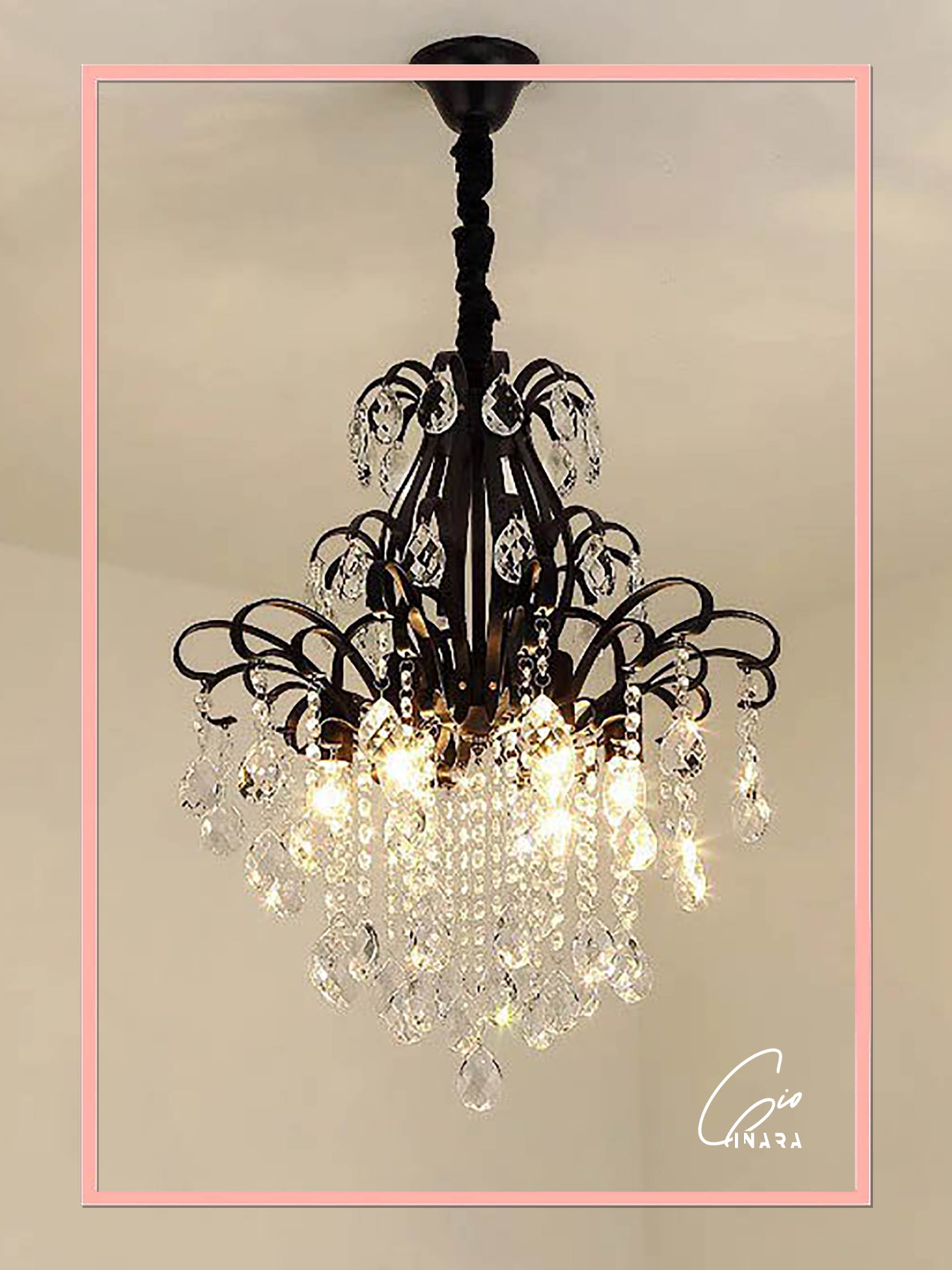 Isabelle noire pendant light