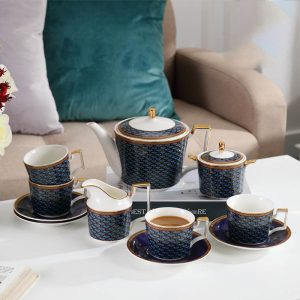 Wedgwood Byzance Tea Set (Blue)