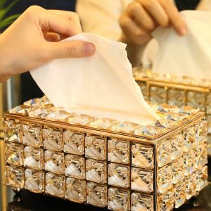 Crystalino Tissue box (Rose Gold)