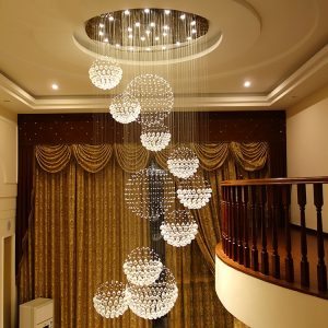 Pensees du Ciel grand crystal  chandelier