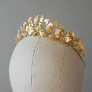 Gold leaf head band