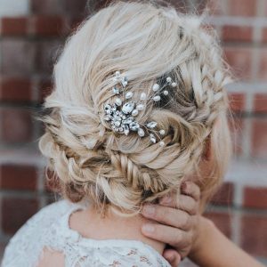Crystal Pearlo hair pin accessory