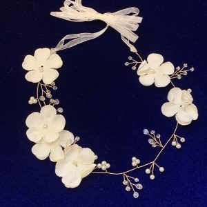 Fiore bianco head piece
