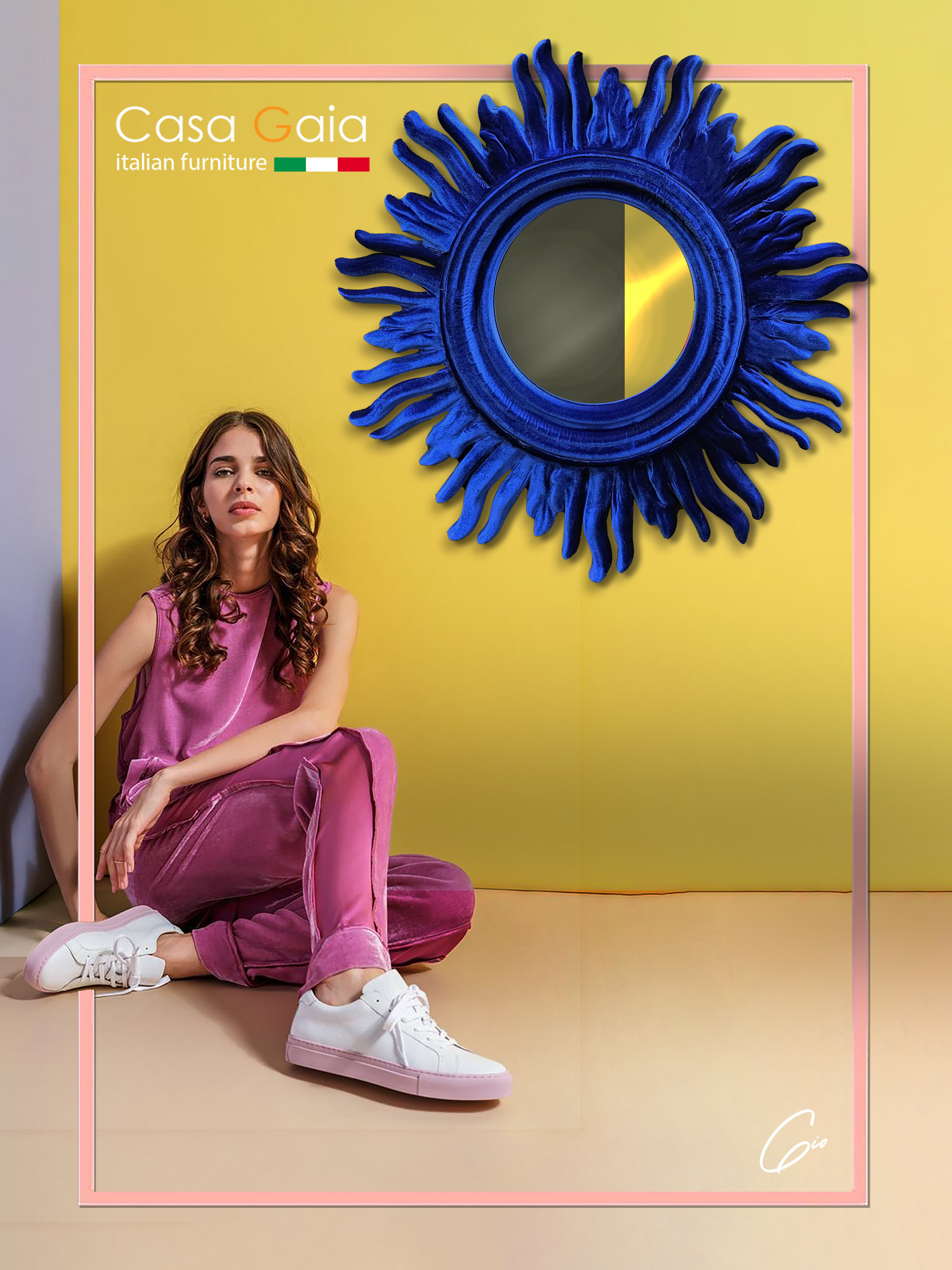 🇮🇹 Specchio Sole (Casa Gaia) Royal blue
