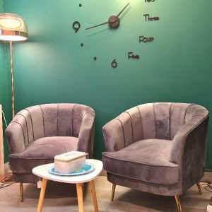 Wingback armchair (Dark Gray)