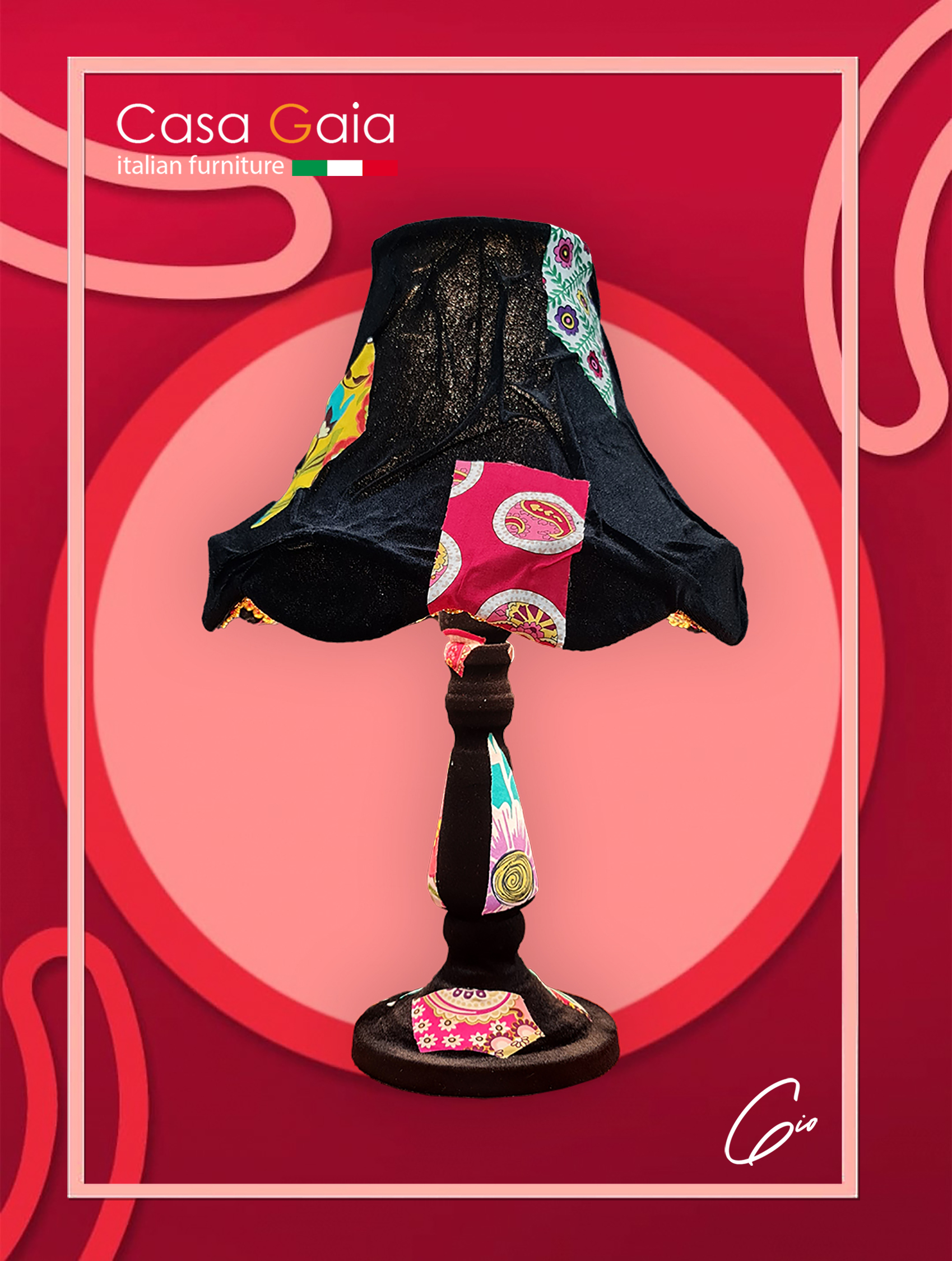 🇮🇹 Elisa patchwork Table Lamp (Casa Gaia)