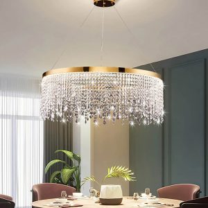 Crystal Snow Chandelier Round (60cm)