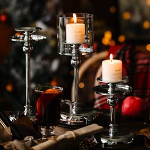 Duo Clear Candle Holders