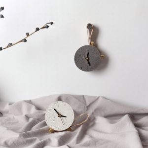 Concrete Clock (Beige)