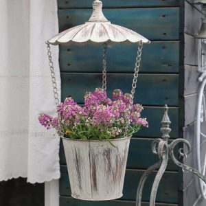 Hanging Flowers Pot (Beige)