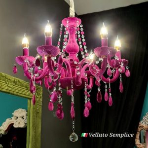 🇮🇹Velluto Semplice Royal purple Chandelier (Casa gaia)