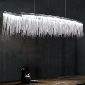 Silver Rain (120cm) Chandelier
