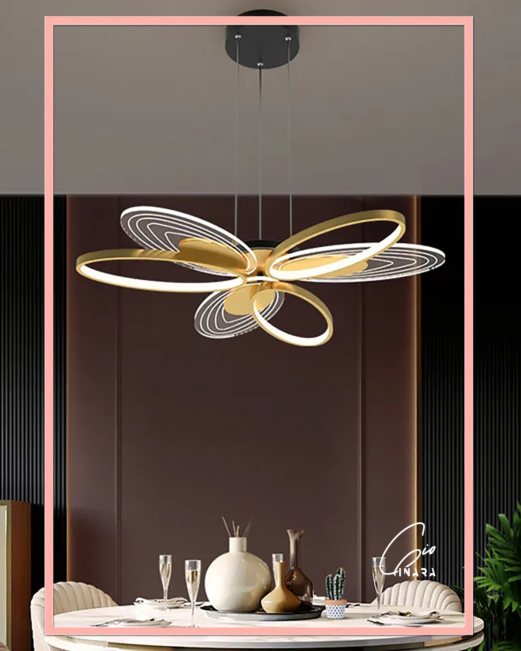 Acacia Chandelier 90cm