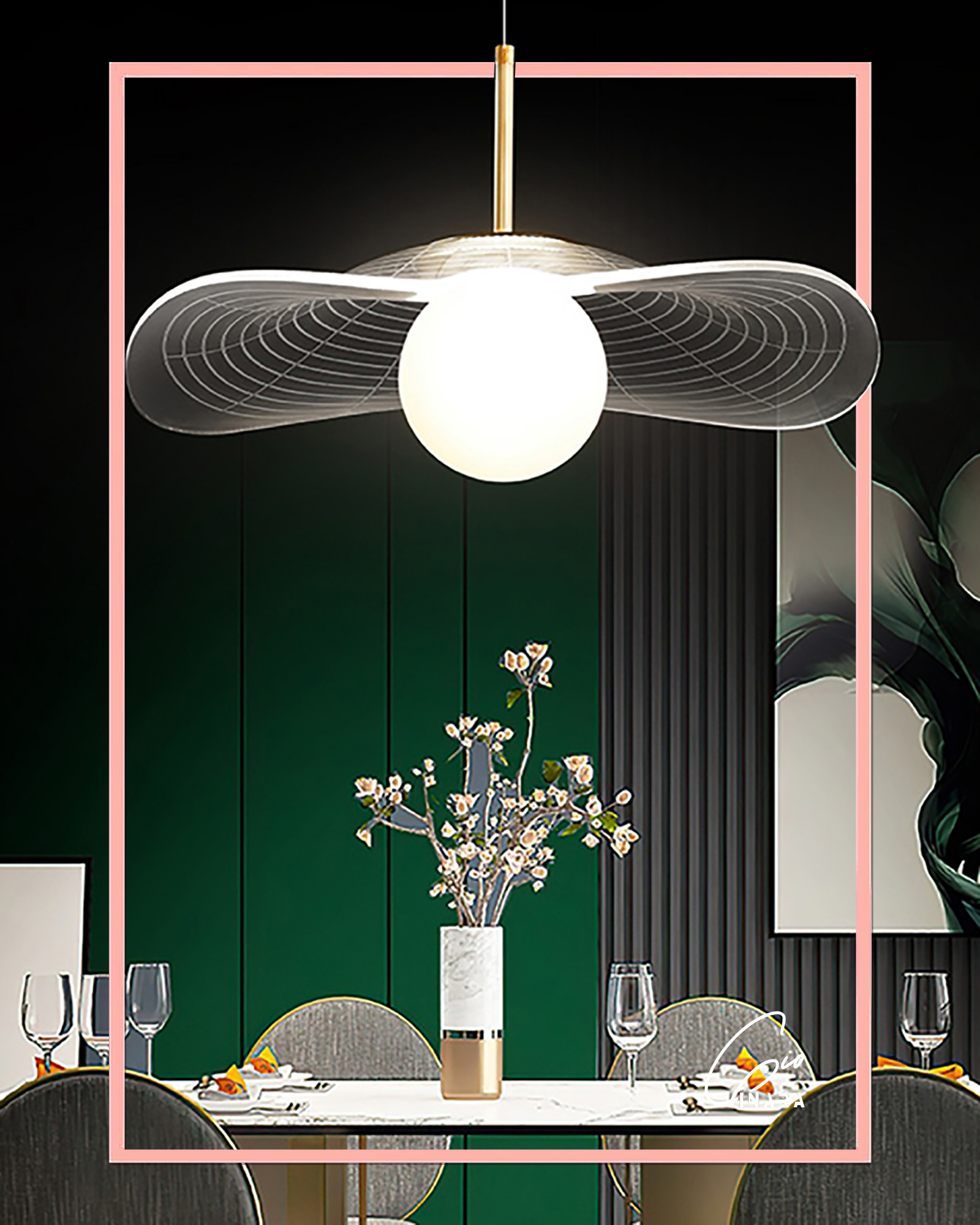 Brady Pendant Light 55cm