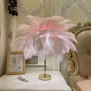 Basma table lamp pink