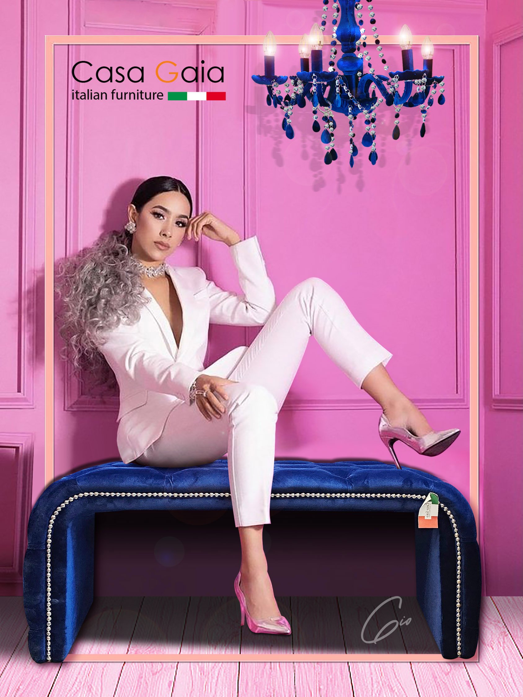 🇮🇹 Bianca Panco Royal Blue(Casa Gaia)