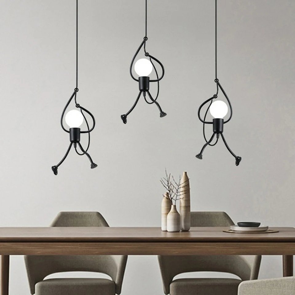 Hanging man pendant light 40cm