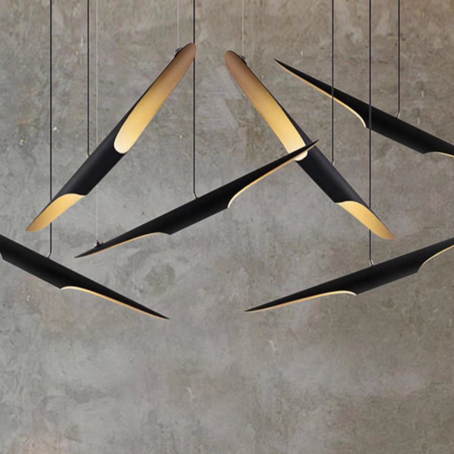 Floating spear pendant light 80cm