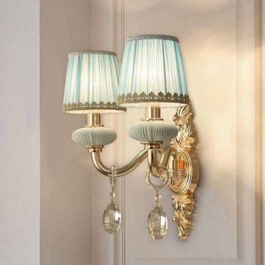 Anastasia Blue Double Wall mounted lights